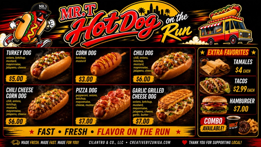 Board 2 — Hot Dogs and Extra Favorites